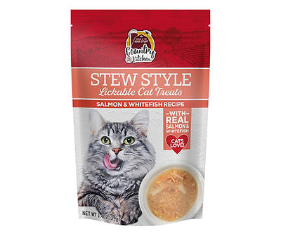 Salmon & Whitefish Stew Style Lickable Cat Treats, 1.4 Oz.