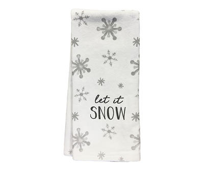 Let it Snow Snowflake Kitchen Towel