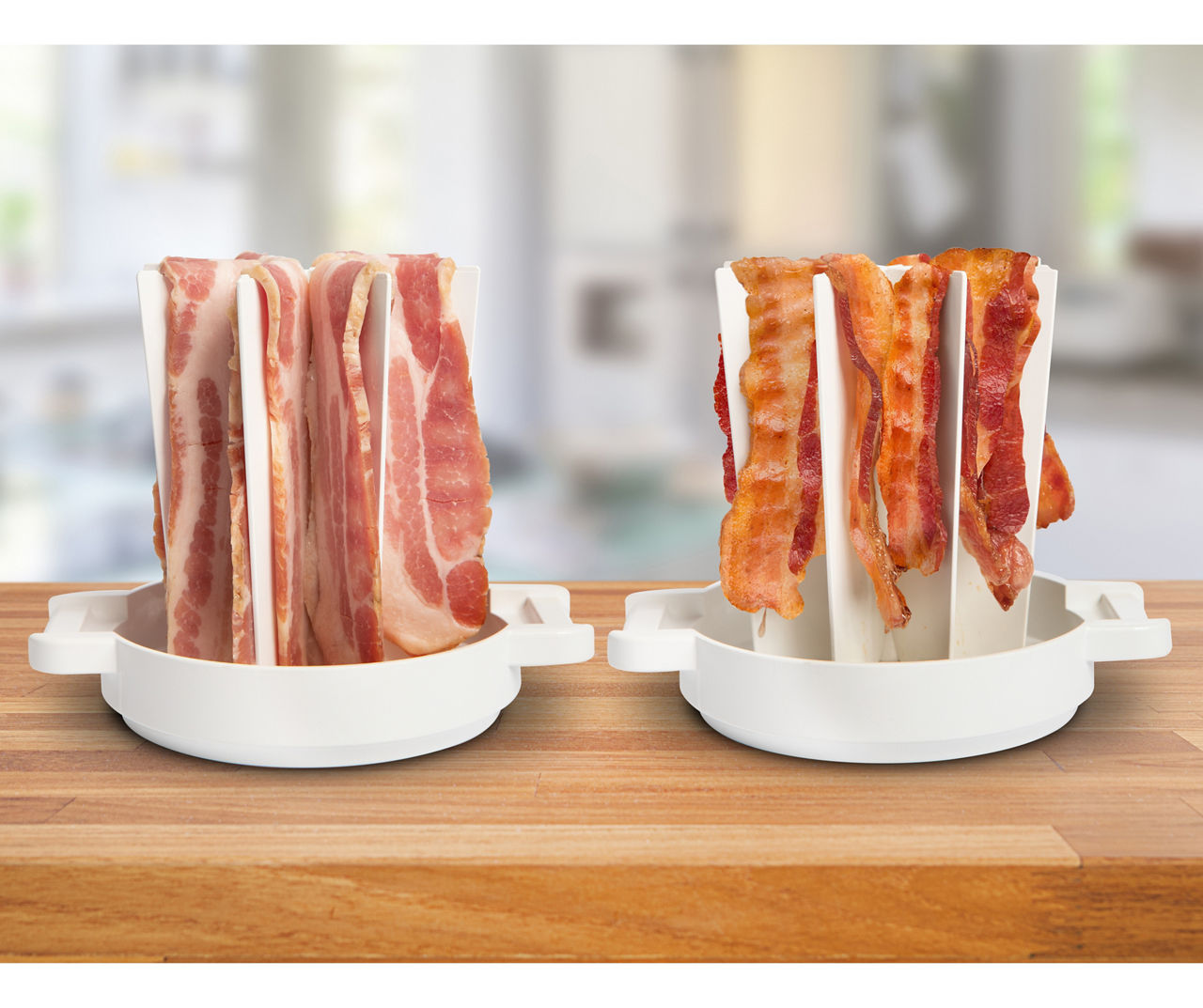 Microwave Bacon Tray with Splatter Lid, Safety, Quick and with No Mess