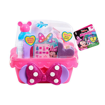 Disney Junior Pink Minnie Mouse Sparkle N' Clean Caddy Play Set