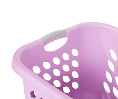 Bright Lilac Square Laundry Basket