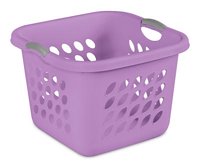 Bright Lilac Square Laundry Basket