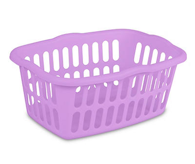 Bright Lilac Rectangular 1.5 Bushel Laundry Basket