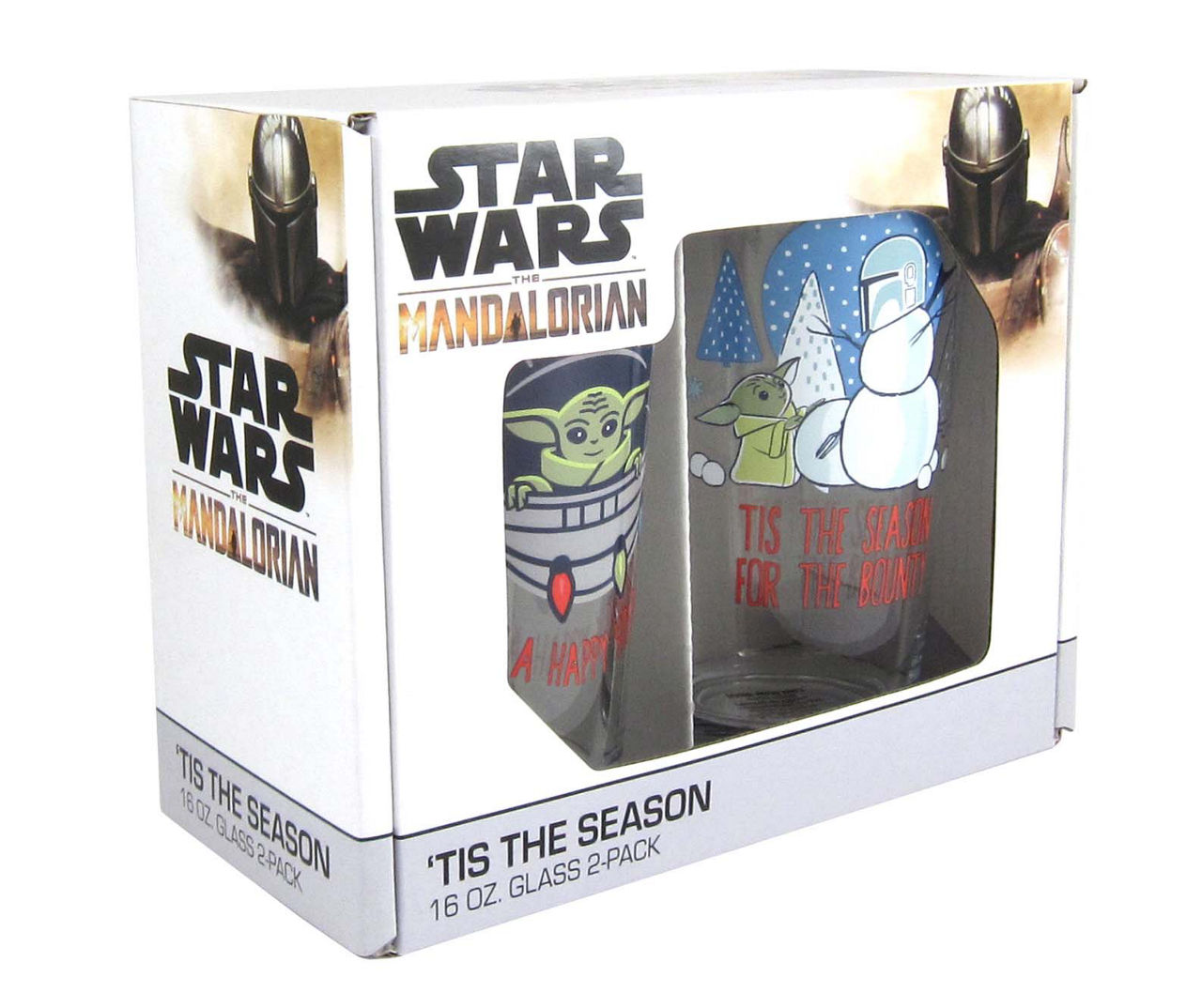 Star Wars Holiday Fun 16-Ounce Pint Glasses | Set of 4