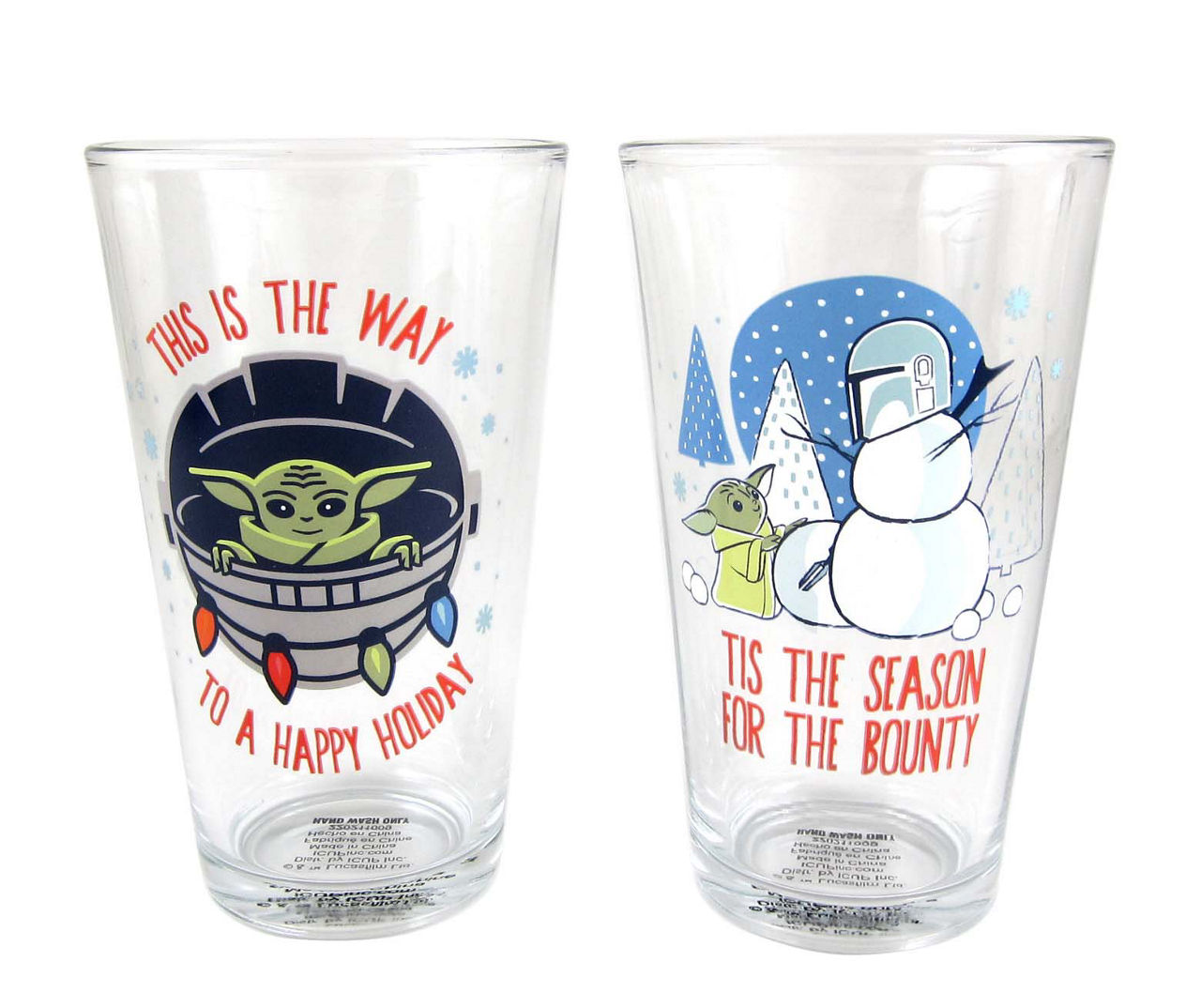 Star Wars Rebel & Empire Logos 16oz Pint Glass Set 2