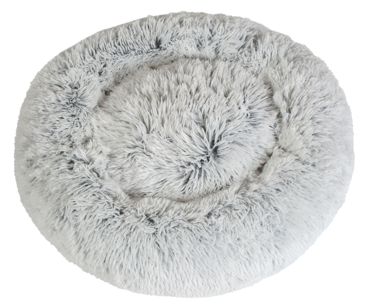 Grey plush outlet dog bed