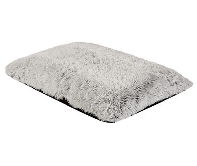 Gray Plush Fur Pet Bed, (30