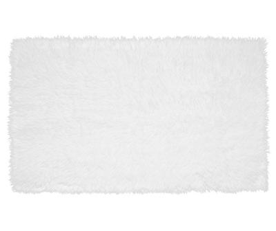 My Magic Carpet White Washable Shag Area Rug