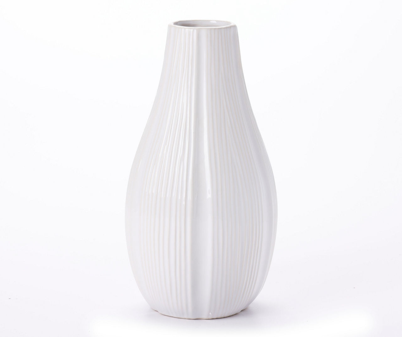 Rib Bulb Ceramic Vase | Big Lots