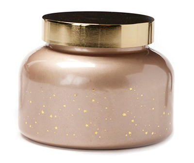 Spiced Buttercream Tan Star Decal Jar Candle, 15 oz.