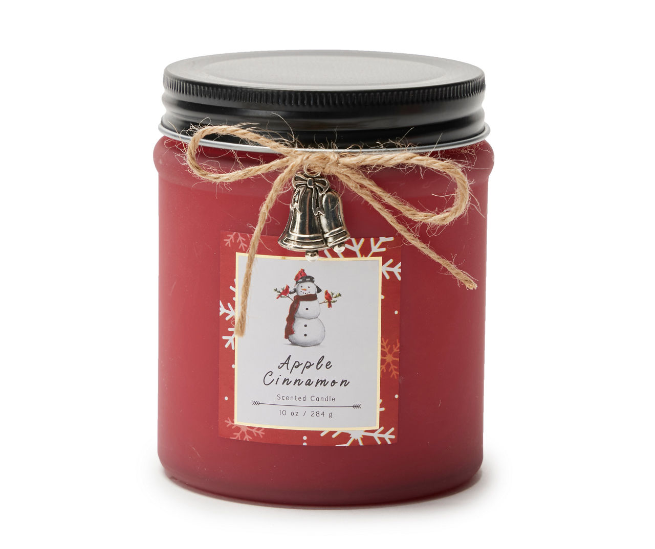 Apple Cinnamon Dark Red Charm-Accent Jar Candle, 10 oz. | Big Lots