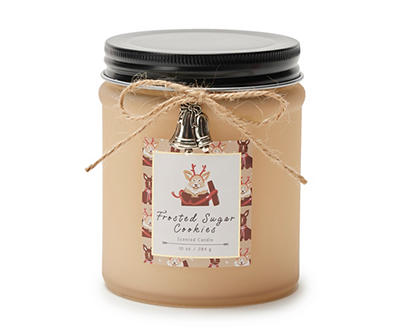Frosted Sugar Cookies Tan Charm-Accent Jar Candle, 10 oz.