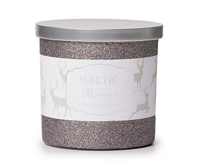 Arctic Breeze Charcoal Glitter Jar Candle, 14 oz.