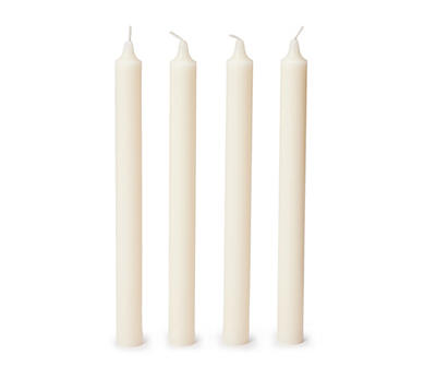 Ivory Taper Candle, 4-Pack