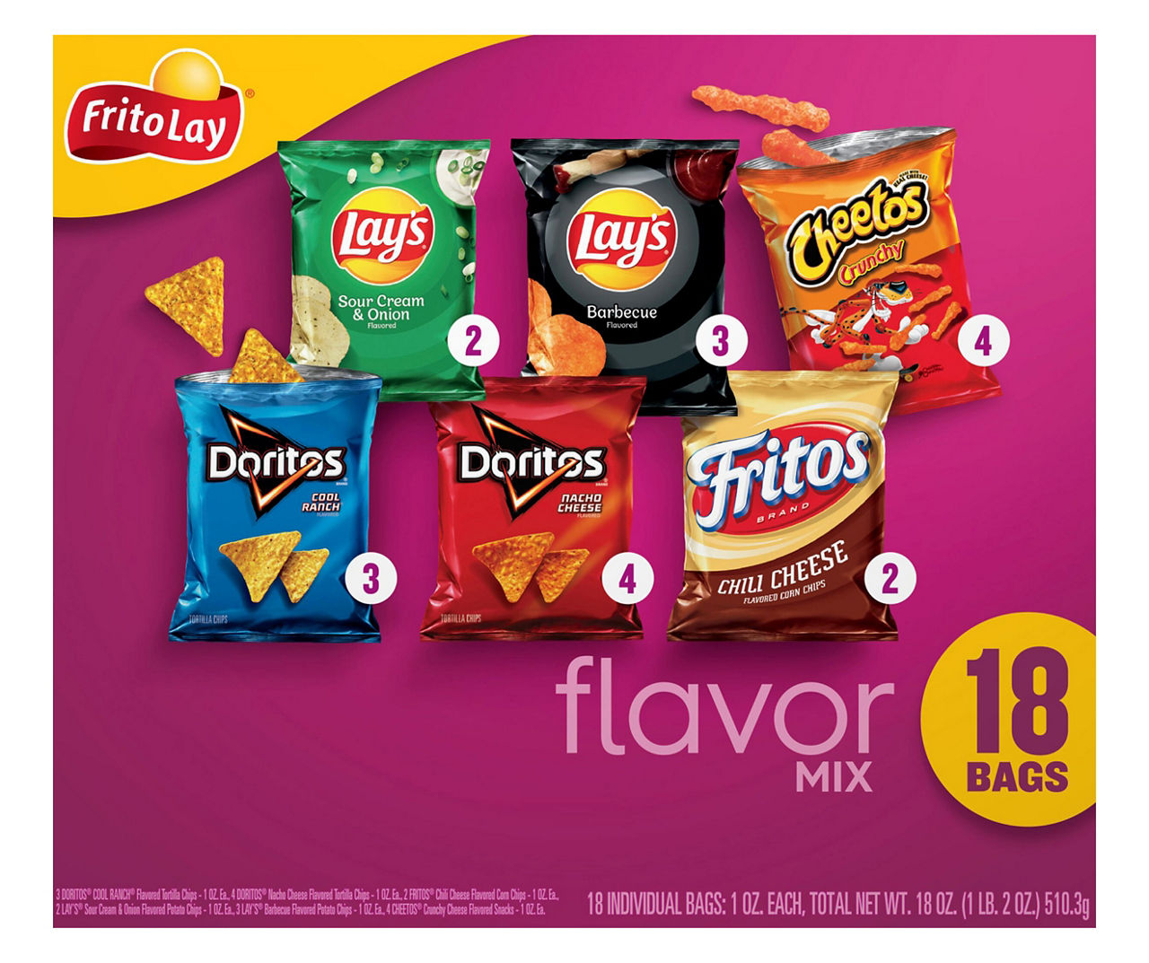 Frito Lay Flavor Mix Variety Pack, 18-Count | Big Lots