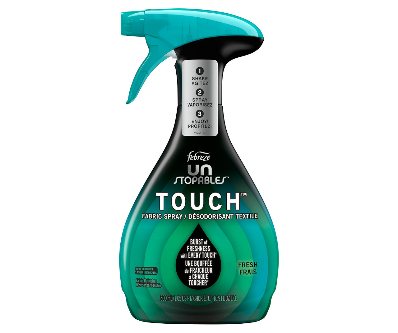 Febreze Unstopables Touch Fabric Spray and Odor Fighter, Fresh, 16.9 oz