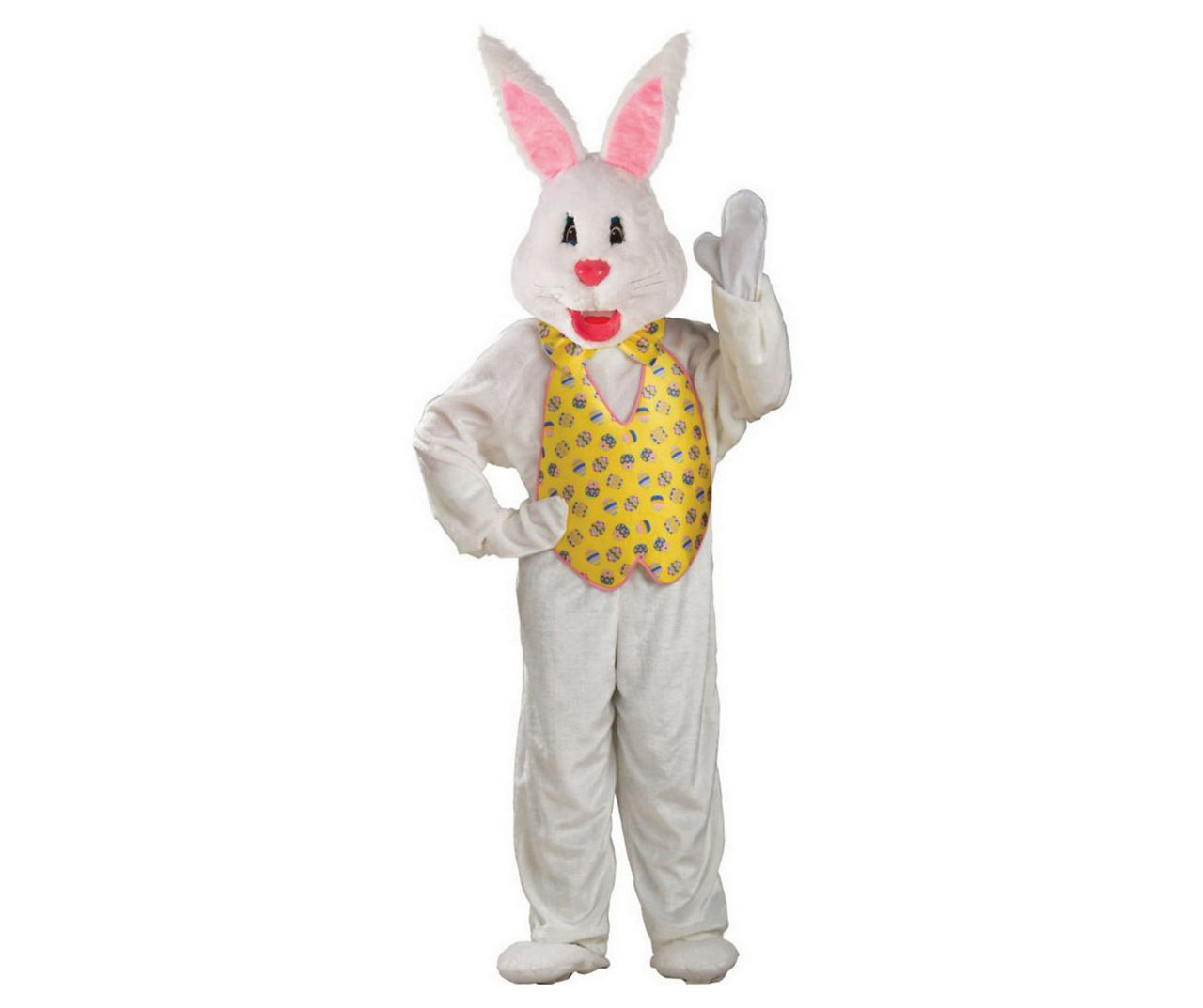Adult Plus Deluxe Egg Vest Bunny Mascot Costume