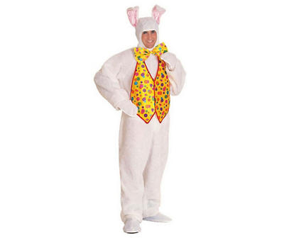 Adult Polka Dot Vest Easter Bunny Suit Costume