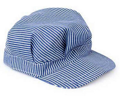 Blue & White Engineer Costume Hat