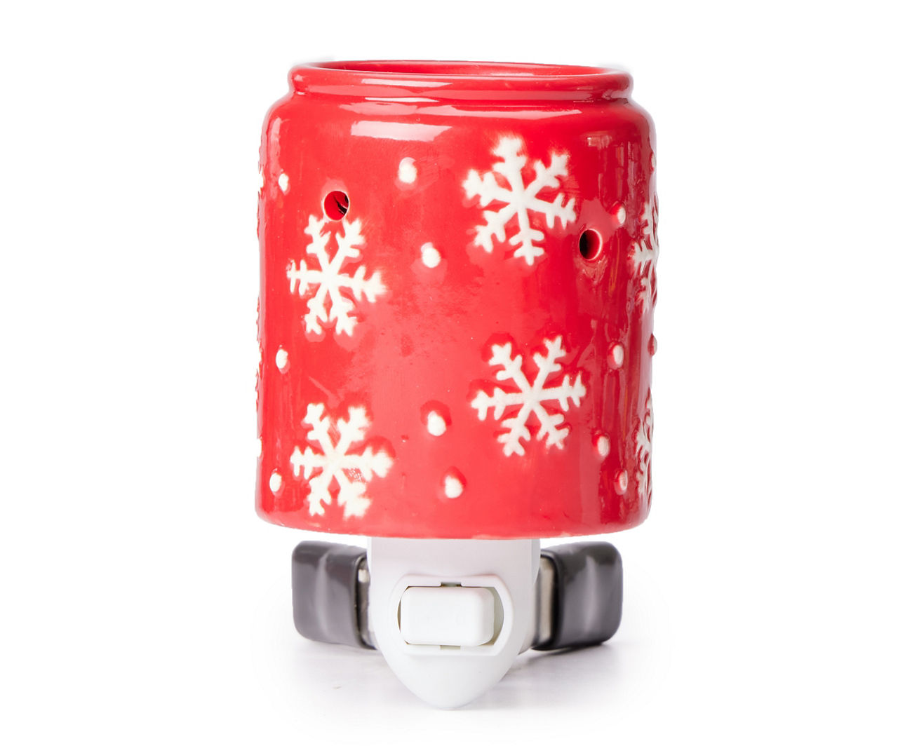 Red & White Snowflake PlugIn Wax Warmer Big Lots