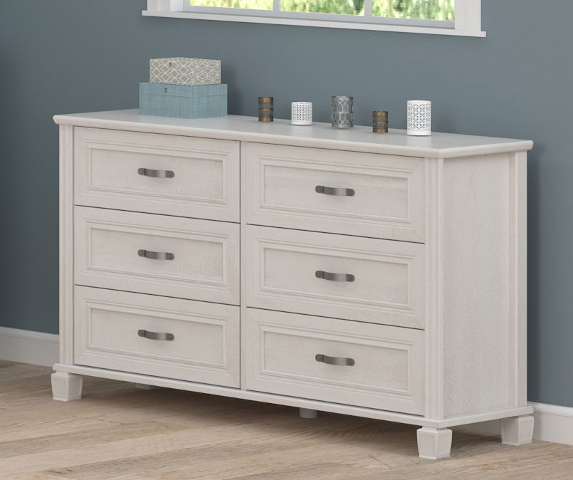 Ameriwood Magnolia Ivory Oak 6-Drawer Dresser | Big Lots