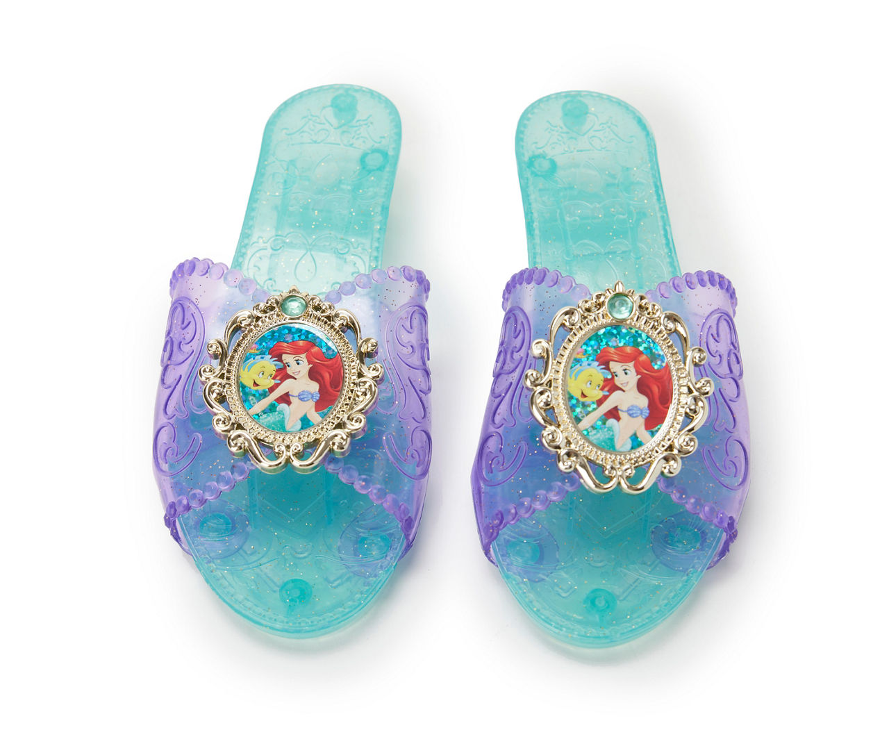 Disney Princess Turquoise & Purple Princess Ariel Kids' Costume Shoes ...