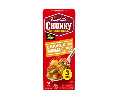 Chicken & Sausage Gumbo 16.1 Oz. Cans, 3-Pack
