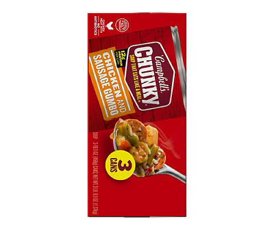 Chicken & Sausage Gumbo 16.1 Oz. Cans, 3-Pack