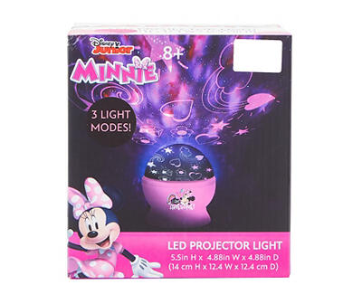 Pink Minnie Mouse LED Projection Lamp
