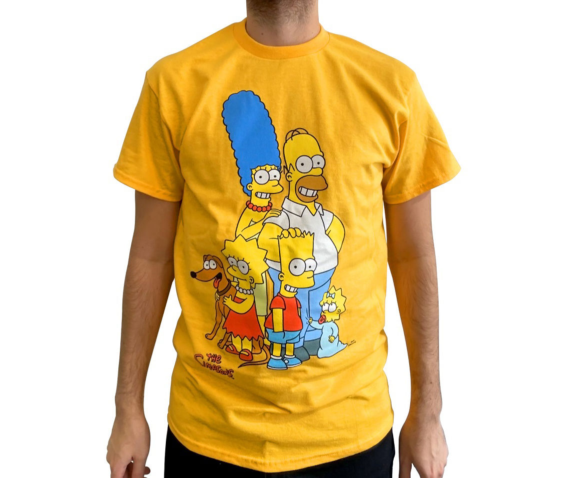 M SS SIMPSONS FAMILY GROUP TEE M YELLOW