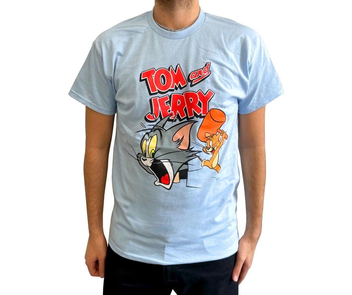 tom and jerry graphic tee