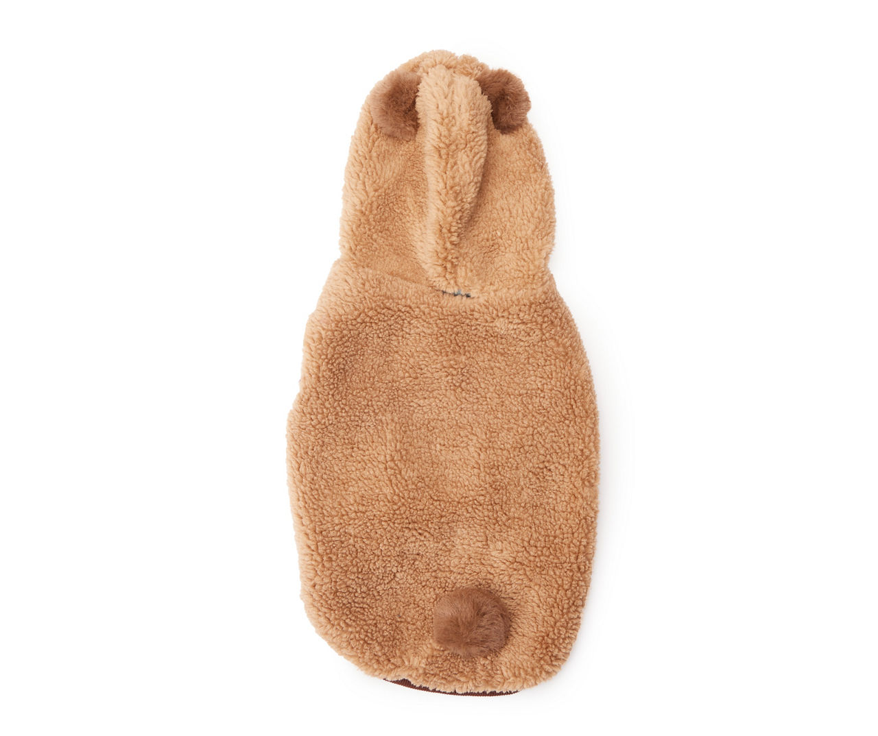 Pet Medium Brown Bear Sherpa Hood Coat