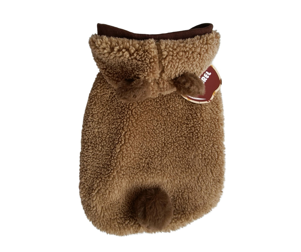 Pet Small Brown Bear Sherpa Hood Coat