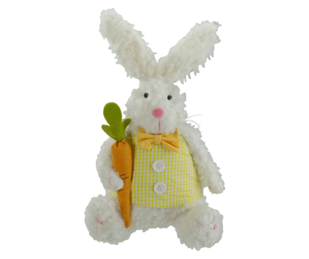 Northlight Bunny Rabbit Holding Carrot Plush Tabletop Decor | Big Lots