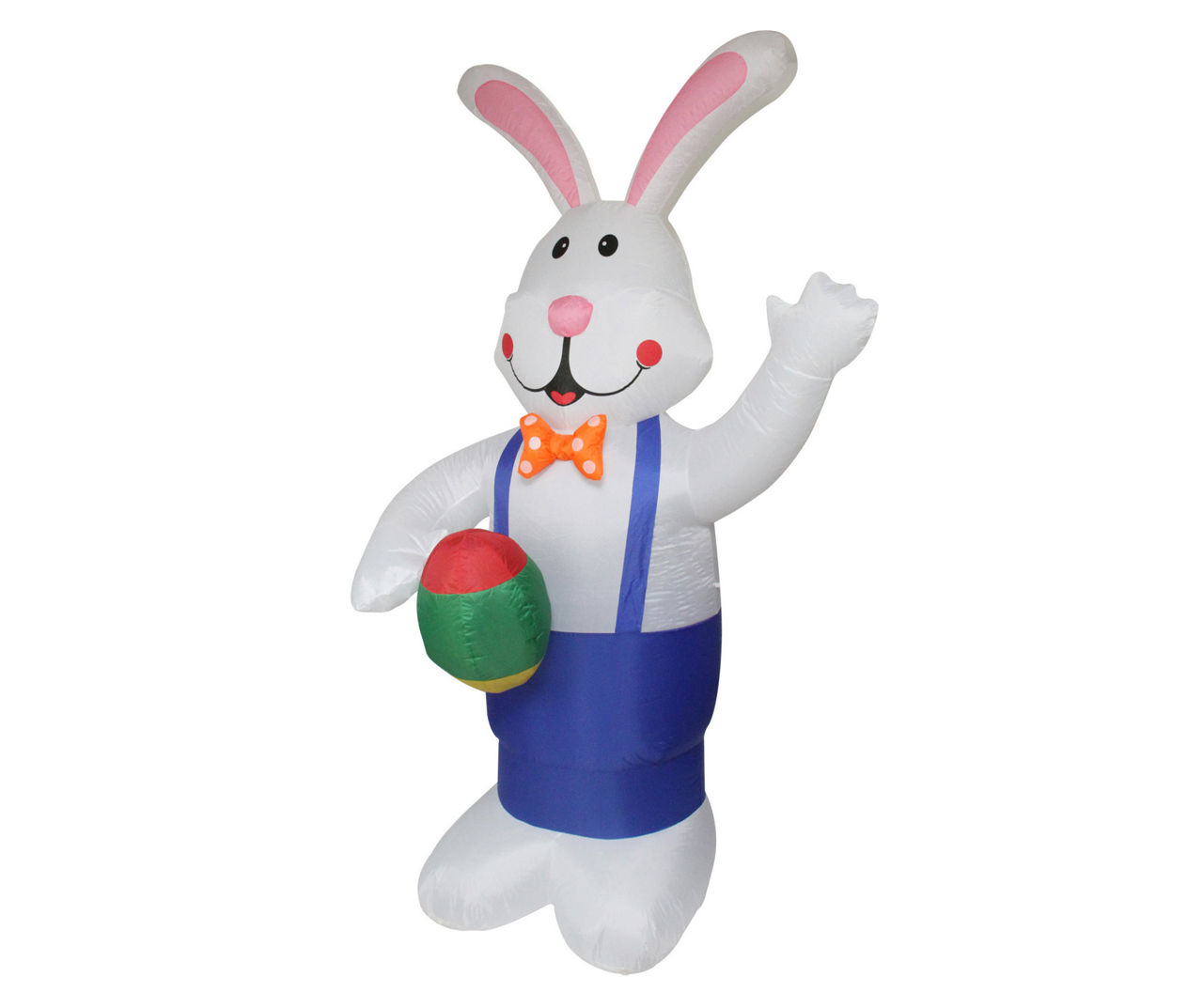 Northlight 7' Inflatable Light-Up Overall Bunny & Egg | Big Lots