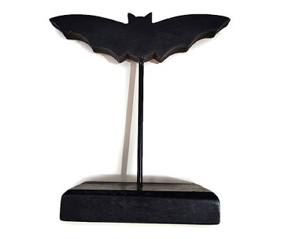 6" Bat Wood Tabletop Decor