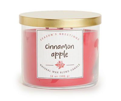 Cinnamon Apple Red 3-Wick Jar Candle, 14 oz.