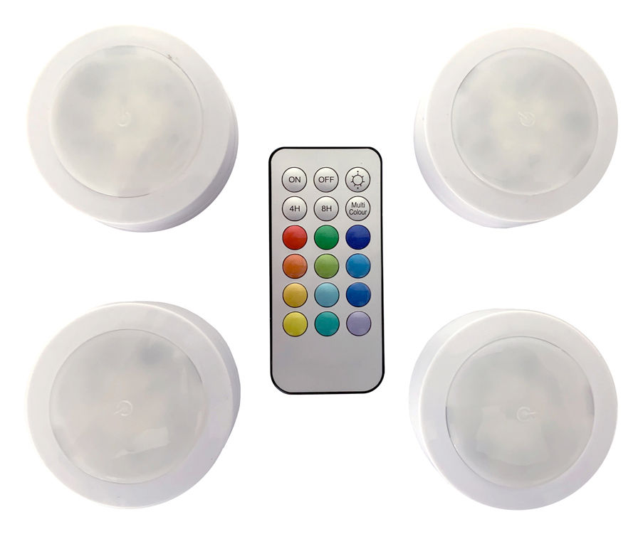 Color-Changing LED Lights with Remote, 4-Pack | Big Lots