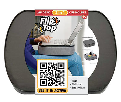 Flip Top Cup Holder & Lap Desk