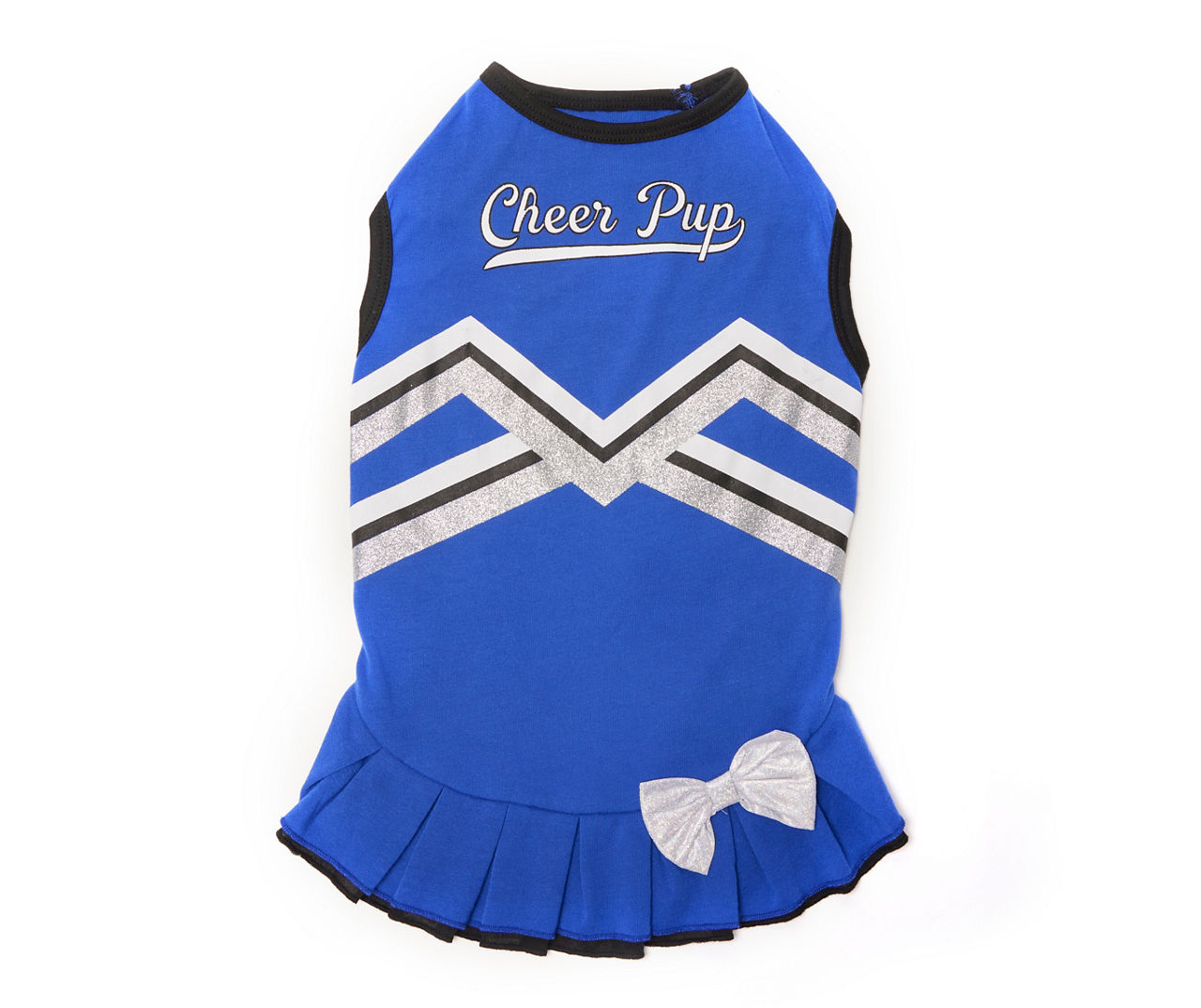 Pet Medium "Cheer Pup" Blue Cheerleader Dress