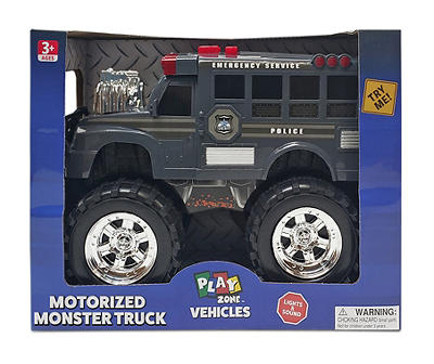 Motorized Light & Sound Police Monster Truck