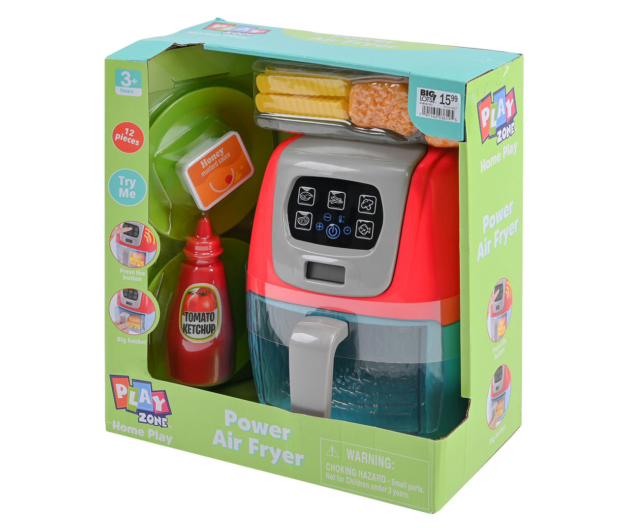 Air Fryer Pretend Play Toys for Kids with Cola Fried Chicken Play