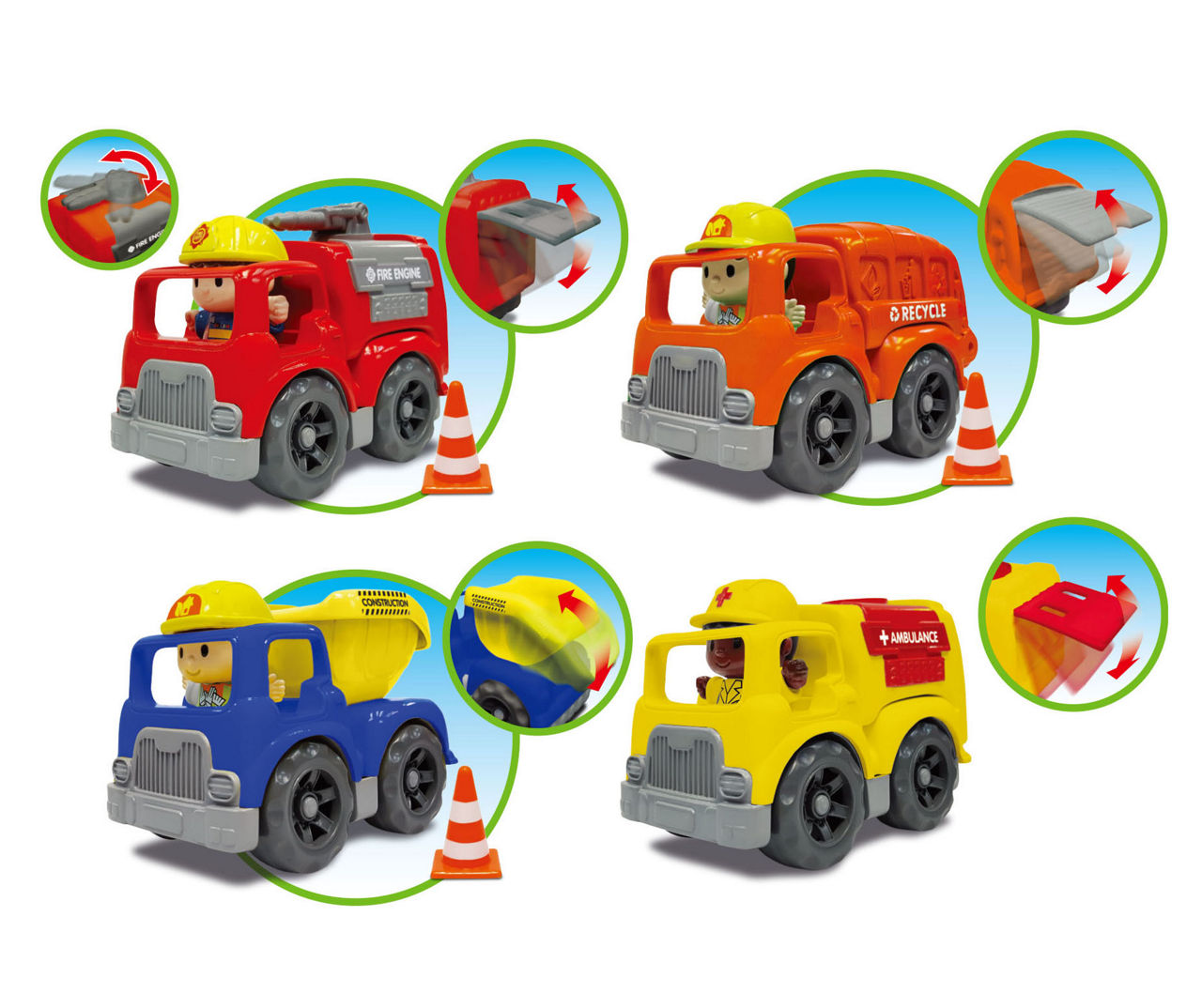 Preschool 4-Piece Super Truck Set