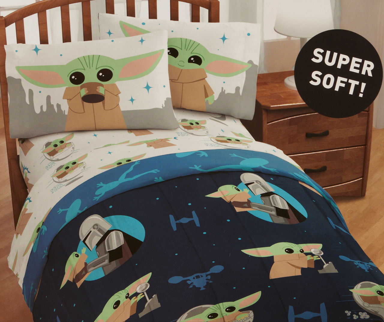 Disney The Mandalorian Blue Grogu Twin Comforter Big Lots