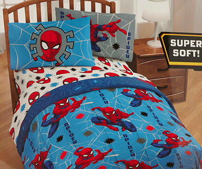 Blue & Red Spidey Twin Comforter