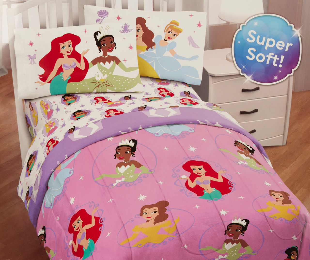 Twin size clearance princess comforter set