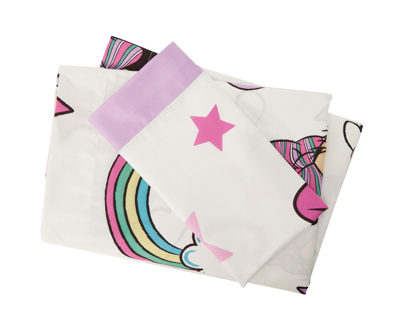 Disney White & Purple Minnie Mouse Unicorn Twin 3Piece Sheets Set Big Lots