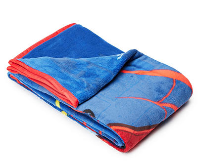 Blue & Red Spidey Fleece Throw, (46" x 60")