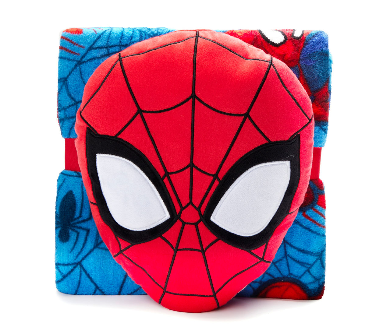 Spider-Man Blue & Red Spidey Nogginz Pillow & Fleece Blanket Set | Big Lots