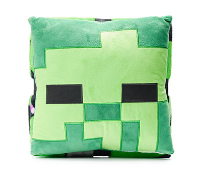 Minecraft Green Creeper Nogginz Pillow & Fleece Blanket Set
